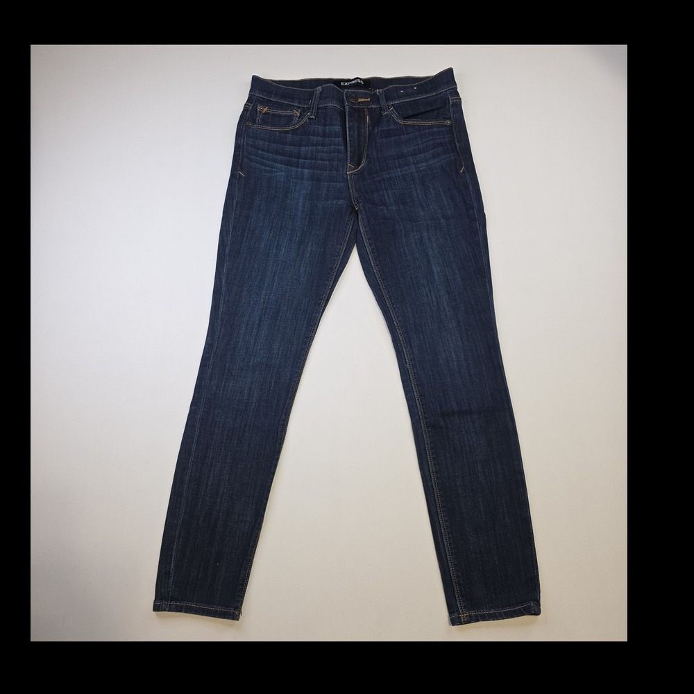 Express Legging Jeans Womens 6 Short 31x26 Dark Wash Skinny Stretch